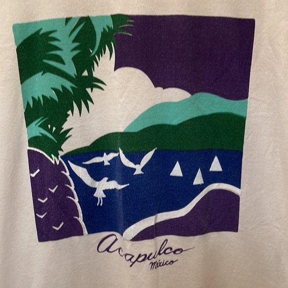 Tropical Beach Acapulco Mexico sleeveless swim coverup One size - Picture 3 of 7